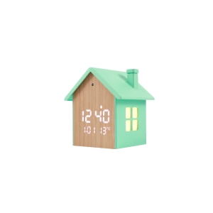 SVEGLIA CASETTA VERDE PASTELLO