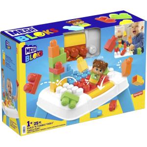 MEGA BLOKS TAVOLINO BLOCCHI A CADUTA, SET CON 2 FUNZIONI DI CADUTA