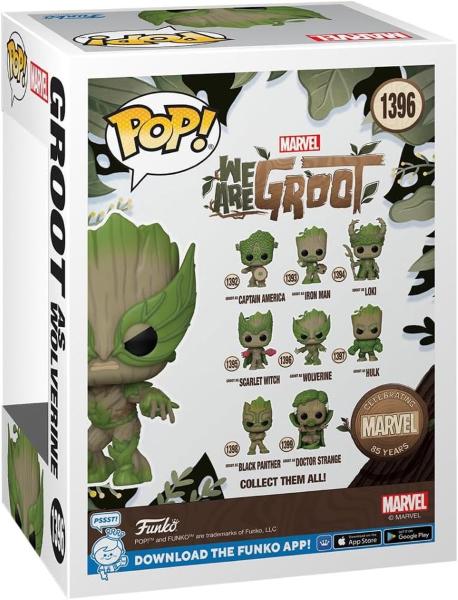 FUNKO POP - MARVEL 85TH WE ARE GROOT AS WOLVERINE 1396