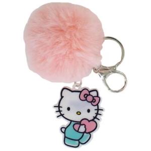 HELLO KITTY POM POM KEYRING