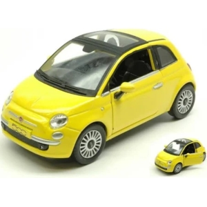 AUTO DIECAST CITY CAR 1:24 FIAT 500 GIALLO
