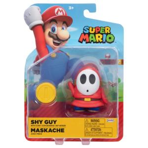 ACTION FIGURE SUPER MARIO SHY GUY ROSSO CON MONETA 10 CM