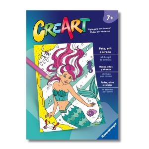 CREART: ALBUM DA COLORARE FATE, ELFI E SIRENE