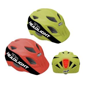CASCO SPORT JUNIOR SAFE-X CON LUCE LED POSTERIORE