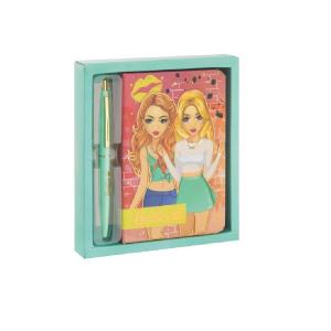 A DI ARTE BESTIES - NOTEBOOK CON PENNA - COLORE VERDE ACQUA