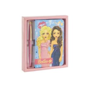 A DI ARTE BESTIES - NOTEBOOK CON PENNA - COLORE ROSA