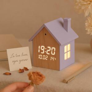 SVEGLIA CASETTA VIOLA PASTELLO