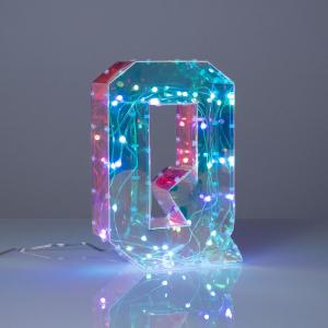 LAMPADA LETTERA ALFABETO LED Q