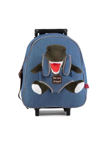 MINI TROLLEY STACCABILE CON PELUCHE DINO PERLETTI TOYS