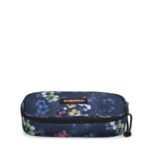 ASTUCCIO BUSTINA OVALE SINGLE FLORA FADE NAVY BLU A EASTPAK