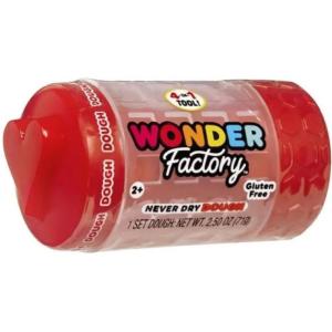 PLASTILINA WONDER FACTORY NEVER DRY NON ASCIUGA MAI DOUGH ROSSO