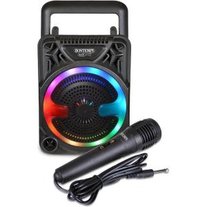 AMPLIFICATORE CASSA MINI WIRELESS CON MICROFONO KARAOKE