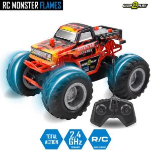 AUTO RC MONSTER FLAME ROSSA