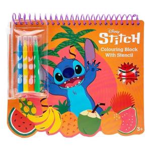 STITCH MINI ALBUM DA COLORARE CON STICKERS E PENNARELLI