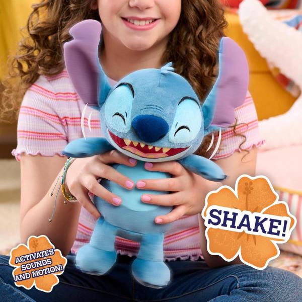 STITCH PELUCHE CRACK ME UP 28CM CON MOVIMENTI E SUONI JUST PLAY