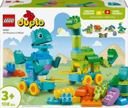 LEGO DUPLO TOWN - DINOSAURI SU RUOTE 3 IN 1