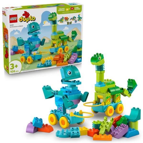 LEGO DUPLO TOWN - DINOSAURI SU RUOTE 3 IN 1