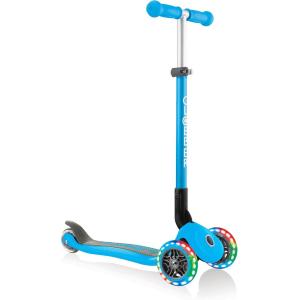 GLOBBER MONOPATTINO 3 RUOTE PRIMO RICHIUDIBILE CON LUCI SKY BLU 