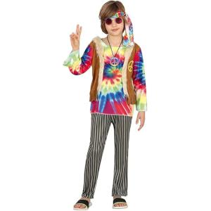 COSTUME HIPPIE TAGLIA 10-12 ANNI