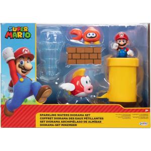 NINTENDO SUPER MARIO SET DIORAMA SPARKLING WATER SET