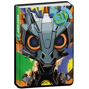 DIARIO AGENDA 10 MESI DATATO SJ GANG CARTOTECNICA ANIMALI BOY - DRAGO ROBOT LED LOOK