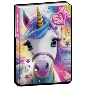 DIARIO AGENDA 10 MESI DATATO SJ GANG CARTOTECNICA ANIMALI GIRL - UNICORNO