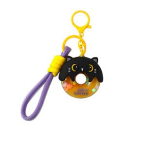 PORTACHIAVI DONUT GATTINO NERO - XL3075A