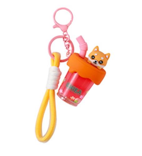 PORTACHIAVI BUBBLE TEA CANE SHIBA - XL3087A