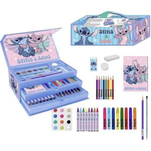 SET DI CANCELLERIA COLORABILE CON VALIGETTA STITCH