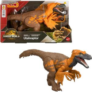 JURASSIC WORLD REBIRTH RUGGITO SELVAGGIO WILD ROAR UTAHRAPTOR - JLD52