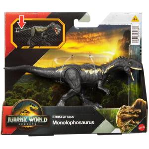 JURASSIC WORLD REBIRTH ATTACCO FATALE STRIKE ATTACK MONOLOPHOSAURUS - JLD52