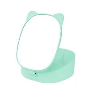 SPECCHIO DA TRUCCO PIEGHEVOLE VERDE ACQUA