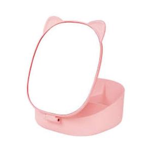 SPECCHIO DA TRUCCO PIEGHEVOLE ROSA