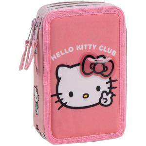ASTUCCIO TRIPLO HELLO KITTY CON ACCESSORI