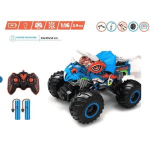 AUTO RADIOCOMANDATA WILD TRUCK DINOSAURO SCALA 1:16