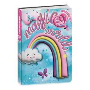DIARIO AGENDA 10 MESI DATATO SJ GANG CARTOTECNICA WONDROUS GIRL NUVOLA MAGIC WORLD