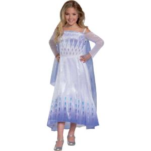 COSTUME REGINA DELLE NEVI FROZEN ELSA DELUXE TAGLIA 3-4 ANNI