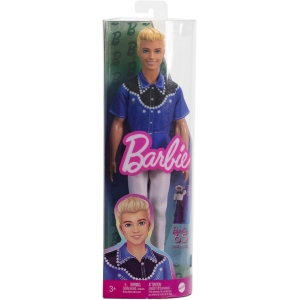 BARBIE® FASHIONISTAS KEN BIONDO, MAGLIA CON STELLE, PANTALONI BIANCHI