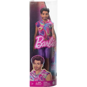 BARBIE® FASHIONISTAS KEN CAPELLI NERI, MAGLIA MULTICOLORE, PANTALONCINI