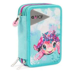 ASTUCCIO TRIPLO 3 ZIP GOPOP TURTLE BLOOM