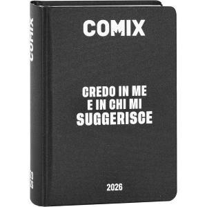 DIARIO AGENDA COMIX 16 MESI MINI BLACK & WHITE BIANCO E NERO DATATA