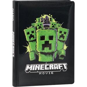 DIARIO 12 MESI STANDARD NERO MINECRAFT MOVIE DATATO