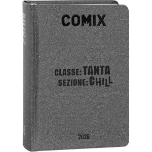 DIARIO AGENDA COMIX 16 MESI MIGNON PLUS CHARCOAL CARBONE DATATA