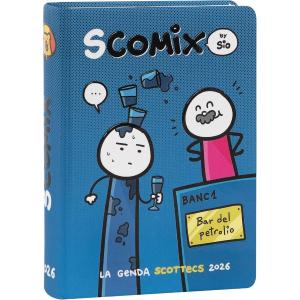DIARIO AGENDA 16 MESI MEDIUM SCOMIX PETROLIO DATATA