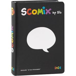 DIARIO AGENDA 16 MESI MEDIUM SCOMIX NERA DATATA