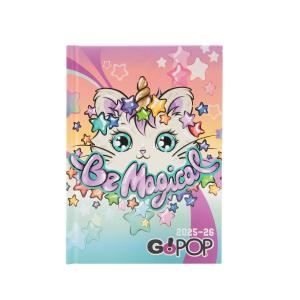 DIARIO 10 MESI GIRL GOPOP RAGAZZA - GATTO MEOWCORN BE MAGICAL