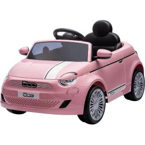 AUTO ELETTRICA 12V FIAT 500 ROSA