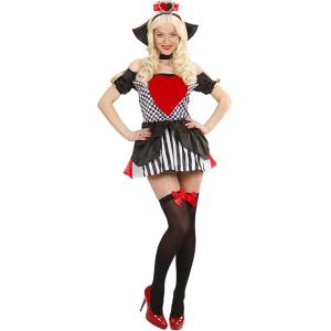 COSTUME REGINA DI CUORI TAGLIA M