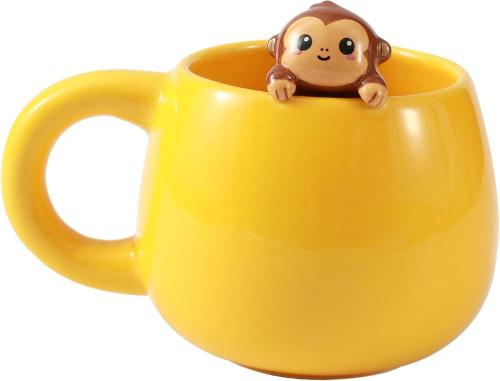 TAZZA IN CERAMICA CON CHARM MONKEY