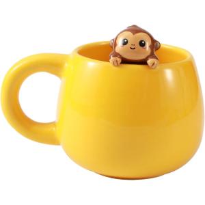 TAZZA IN CERAMICA CON CHARM MONKEY